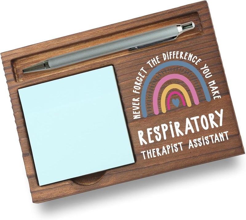 Pariveca Respiratory Therapist Assistant Gifts Sticky Note Holder, Thank You Gift for Respiratory Therapy Support Staff, Hospital Appreciation Week or Graduation Holiday Recognition PB016 - Image 1